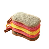 Bearfamily Scouring Pad Kitchen Eco Material Microfiber Dishwashing Cleaning Sponge