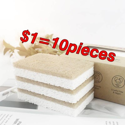 Private Label Eco Friendly Dish Sponge Washing Dishes Bulk Kitchen Sponges For Cleaning Cellulose Sponge Eco Friendly Cleaning